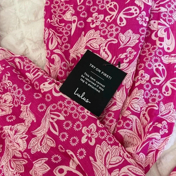 Lulus pink floral bold sensations romper - Picture 6 of 12